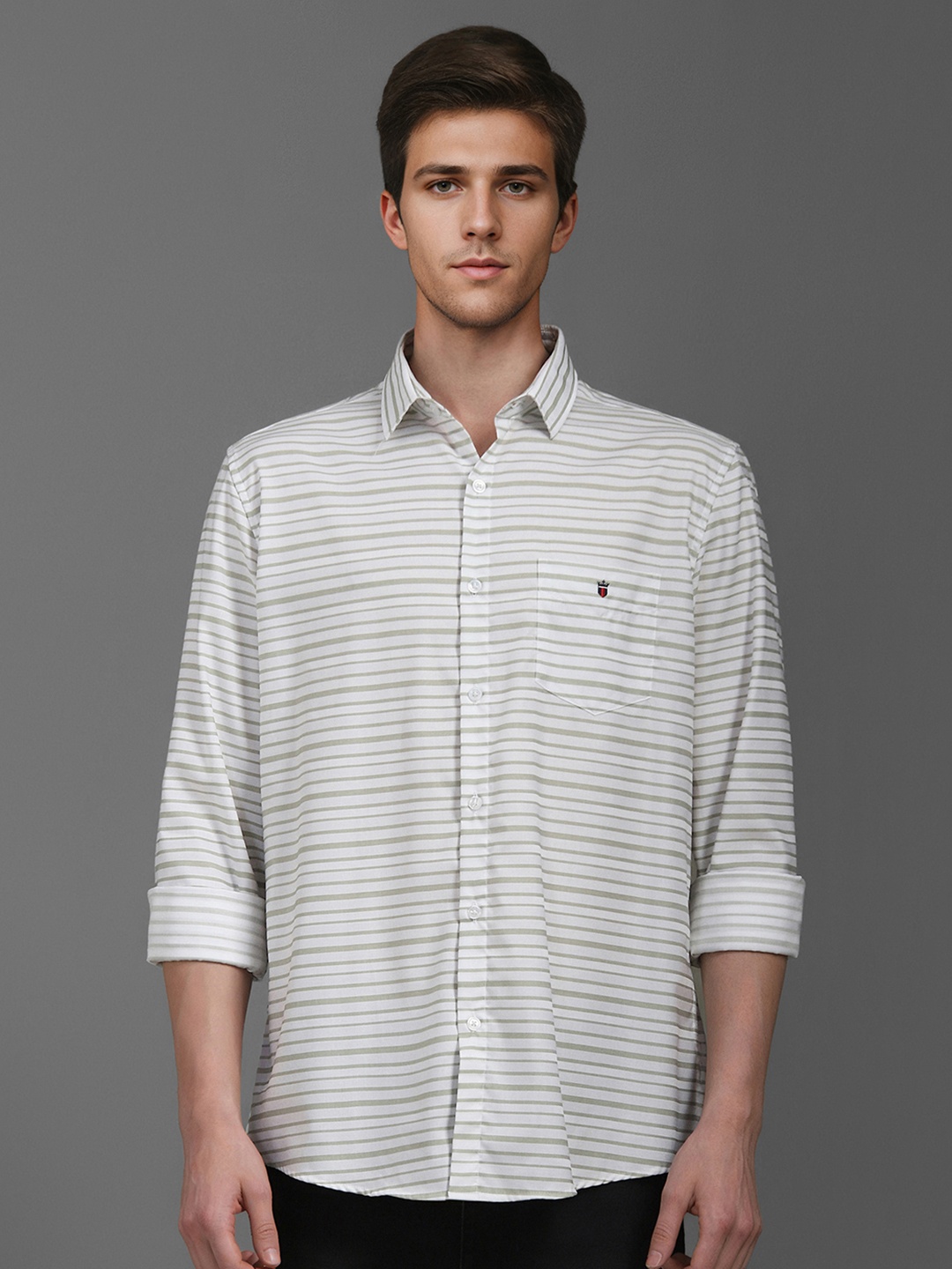 Louis Philippe Sport Men Slim Fit Horizontal Stripes Opaque Striped Casual Shirt, White
Louis Philippe Sport Men Slim Fit Horizontal Stripes Opaque Striped Casual Shirt, White