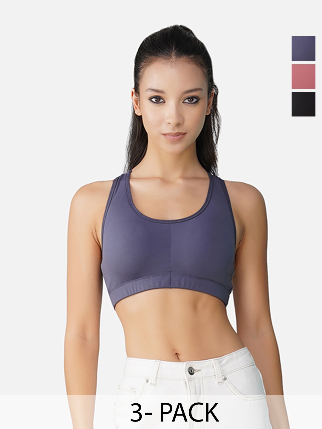 INGRID Women Breathable Fabric Cotton Everyday Non Wired High Impact Gym Bras, Black
INGRID Women Breathable Fabric Cotton Everyday Non Wired High Impact Gym Bras, Black