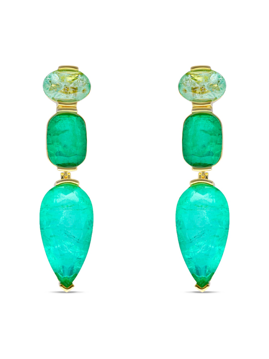 MISS JO Majestic 92.5 Sterling Silver Gold-Plated Contemporary Drop Earrings, Teal
MISS JO Majestic 92.5 Sterling Silver Gold-Plated Contemporary Drop Earrings, Teal