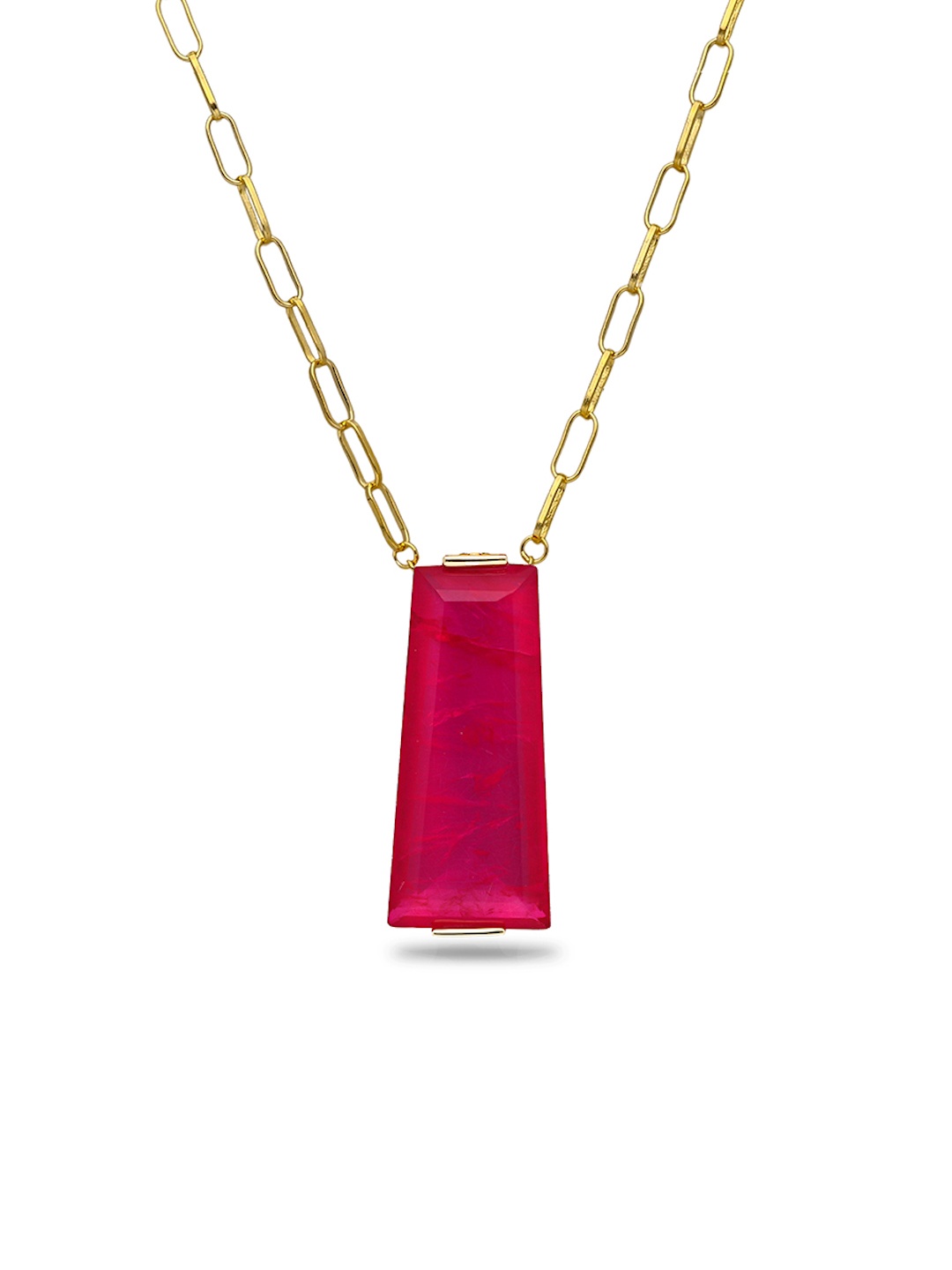 MISS JO Mystic Moonstone 925 Sterling Silver Gold-Plated Stone Studded Pendant With Chain
MISS JO Mystic Moonstone 925 Sterling Silver Gold-Plated Stone Studded Pendant With Chain