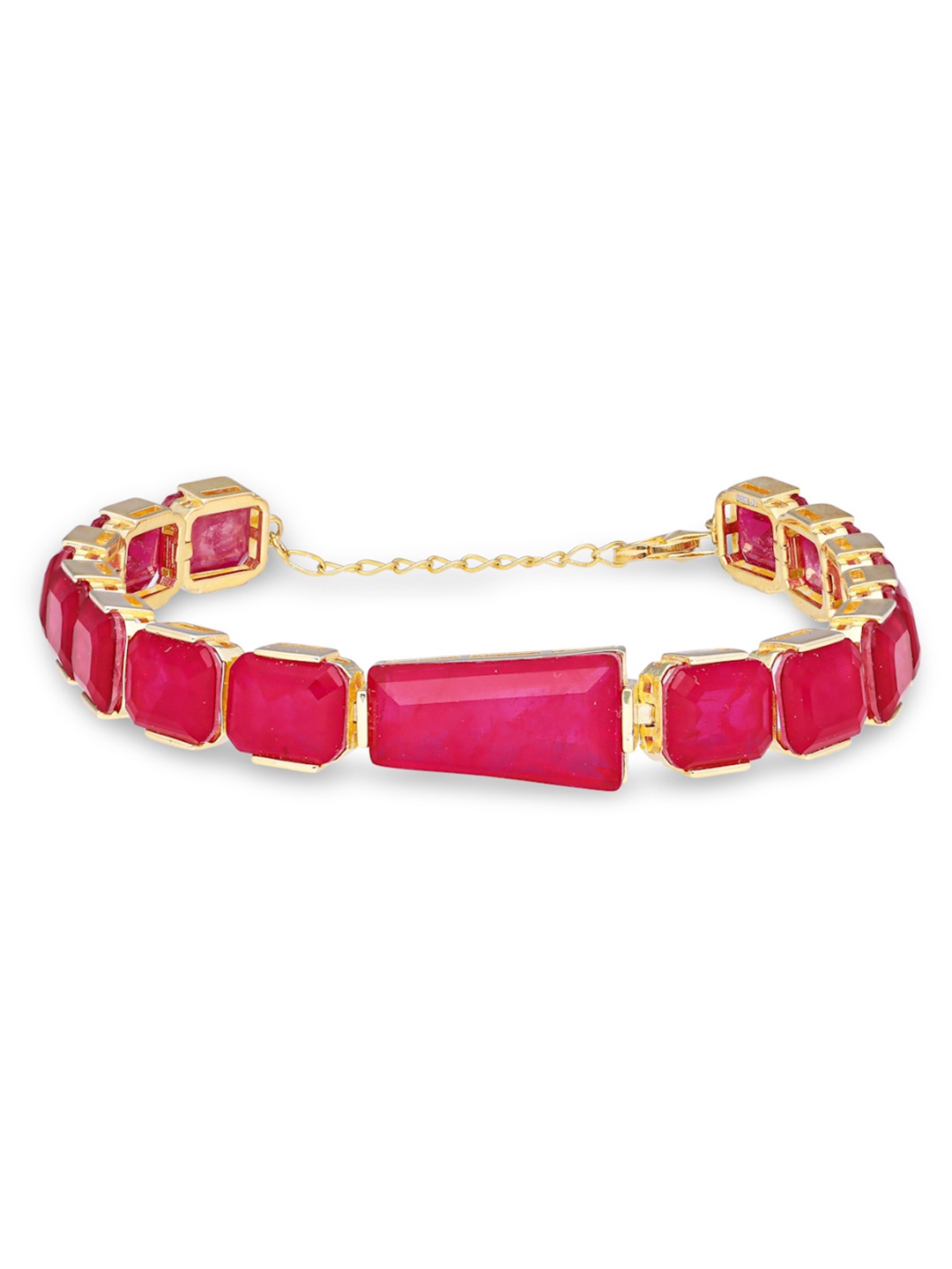 MISS JO Mystic Moonstone Tennis Sterling Silver Handcrafted Gold-Plated Charm Bracelet, Magenta
MISS JO Mystic Moonstone Tennis Sterling Silver Handcrafted Gold-Plated Charm Bracelet, Magenta