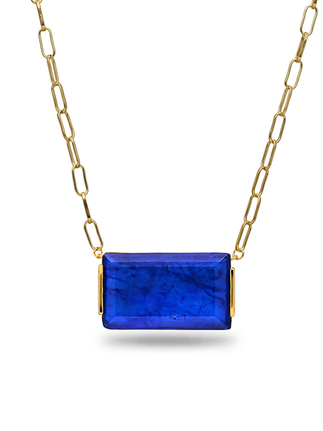 MISS JO Aztec Oasis 925 Sterling Silver Gold-Plated Stone Studded Pendant with Chain, Navy blue
MISS JO Aztec Oasis 925 Sterling Silver Gold-Plated Stone Studded Pendant with Chain, Navy blue