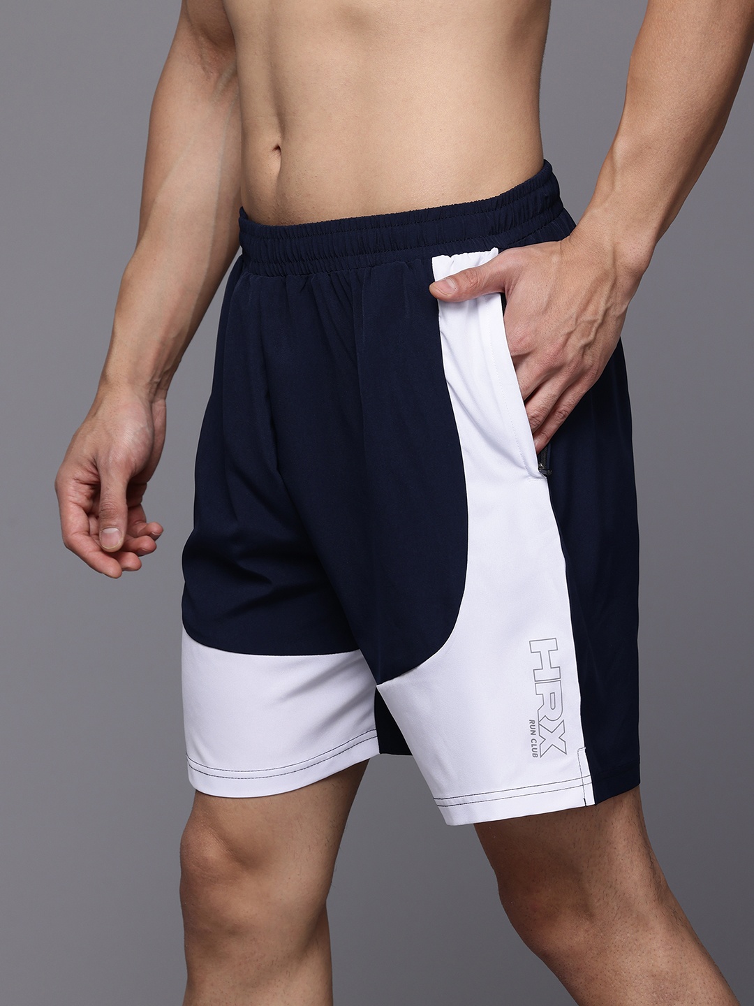 HRX by Hrithik Roshan Men Colourblocked Running Sports Shorts with Technology, Navy blue
HRX by Hrithik Roshan Men Colourblocked Running Sports Shorts with Technology, Navy blue