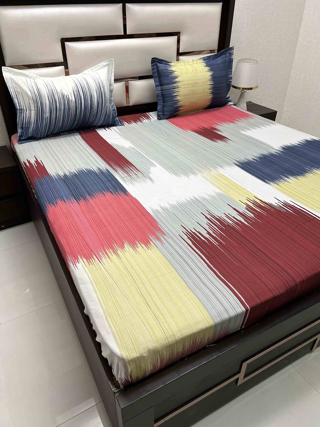 Pure Decor Cotton King Size Double Bedsheet With 2 Pillow Covers 2.74m X 2.74m, Blue
Pure Decor Cotton King Size Double Bedsheet With 2 Pillow Covers 2.74m X 2.74m, Blue
