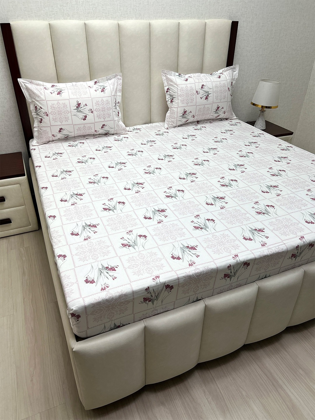 Pure Decor Cotton King Size Double Bed Bedsheet With 2 Pillow Covers 108 in X 108 in, White
Pure Decor Cotton King Size Double Bed Bedsheet With 2 Pillow Covers 108 in X 108 in, White