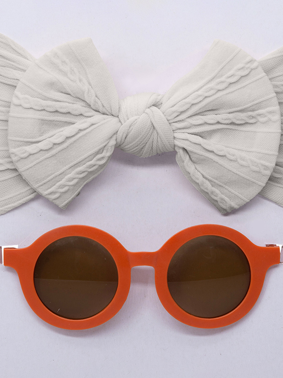 SYGA Unisex Kids Bow Jacquard Headband Round Sunglasses with UV Protected Lens ICB-01-10-, Red 
SYGA Unisex Kids Bow Jacquard Headband Round Sunglasses with UV Protected Lens ICB-01-10-, Red