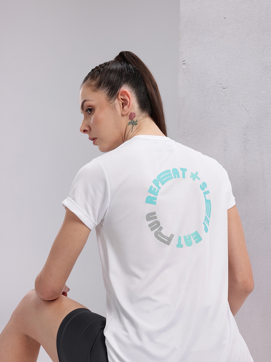 HRX by Hrithik Roshan Couple Collection Typography Printed Rapid Dry Running T-shirt, White
HRX by Hrithik Roshan Couple Collection Typography Printed Rapid Dry Running T-shirt, White