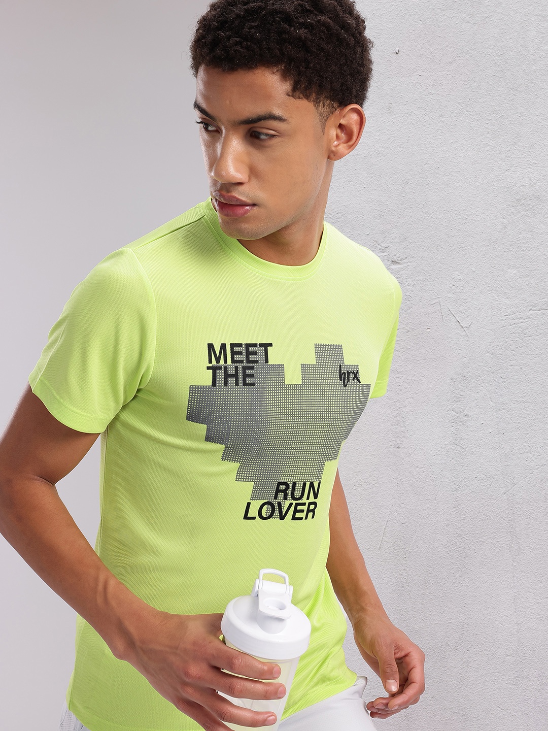 HRX by Hrithik Roshan Couple Collection Printed Rapid-Dry Running T-shirt, Fluorescent green
HRX by Hrithik Roshan Couple Collection Printed Rapid-Dry Running T-shirt, Fluorescent green