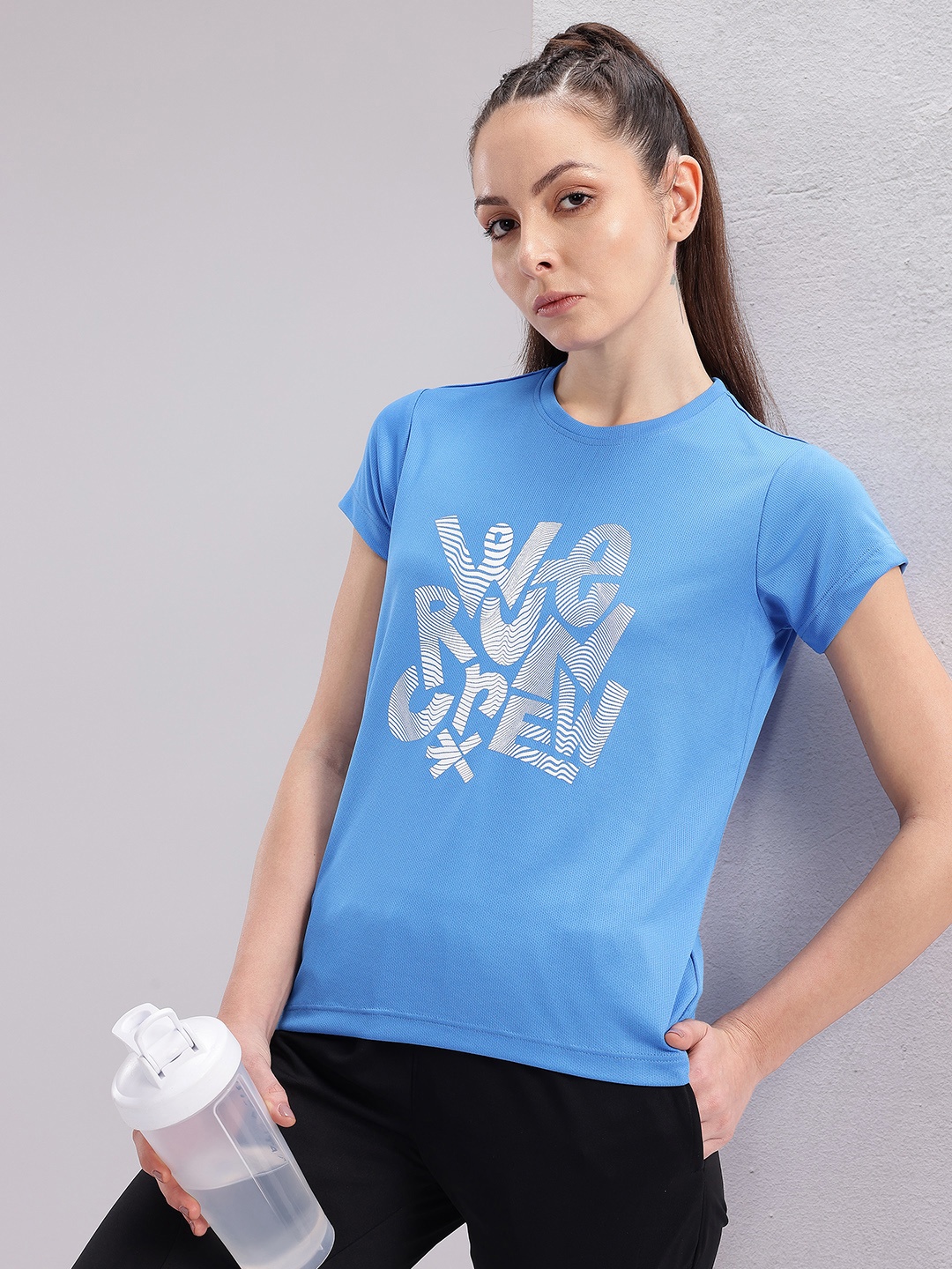 HRX by Hrithik Roshan Couple Collection Typography Printed Rapid-Dry Running T-shirt, Blue
HRX by Hrithik Roshan Couple Collection Typography Printed Rapid-Dry Running T-shirt, Blue