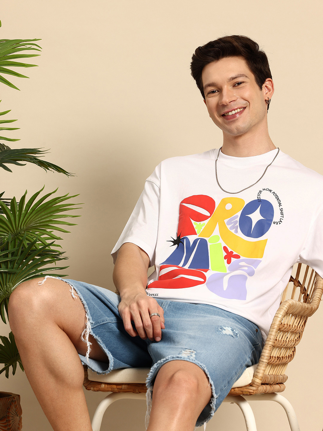 Mast & Harbour Pure Cotton Graphic Printed Drop-Shoulder Sleeves Oversized T-shirt, White
Mast & Harbour Pure Cotton Graphic Printed Drop-Shoulder Sleeves Oversized T-shirt, White