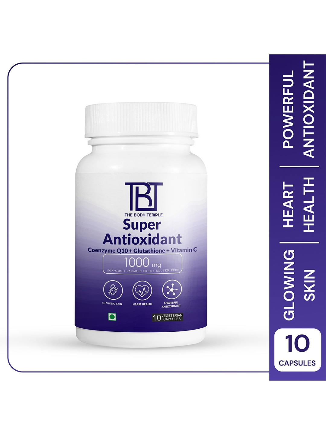 The Body Temple Super Antioxidant Capsules with Glutathione & Vitamin C - 10 Capsules, White
The Body Temple Super Antioxidant Capsules with Glutathione & Vitamin C - 10 Capsules, White