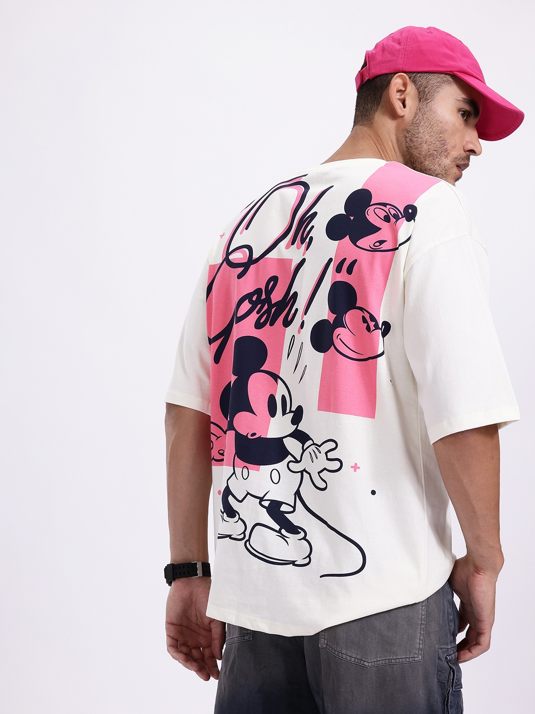 Kook N Keech Disney Men Mickey Mouse Printed Pure Cotton Oversized T-shirt, Off white
Kook N Keech Disney Men Mickey Mouse Printed Pure Cotton Oversized T-shirt, Off white