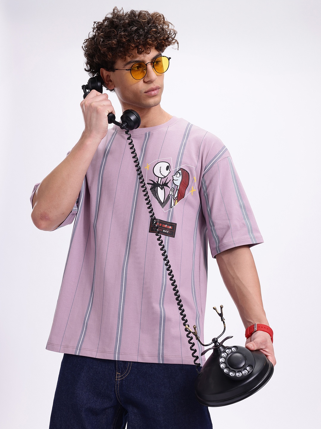 Kook N Keech Printed Striped Drop-Shoulder Sleeves Pure Cotton Oversized T-shirt, Mauve
Kook N Keech Printed Striped Drop-Shoulder Sleeves Pure Cotton Oversized T-shirt, Mauve