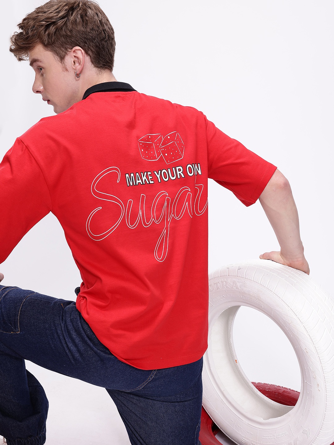 Kook N Keech Printed Polo Collar Drop-Shoulder Sleeves Oversized Pure Cotton T-shirt, Red
Kook N Keech Printed Polo Collar Drop-Shoulder Sleeves Oversized Pure Cotton T-shirt, Red