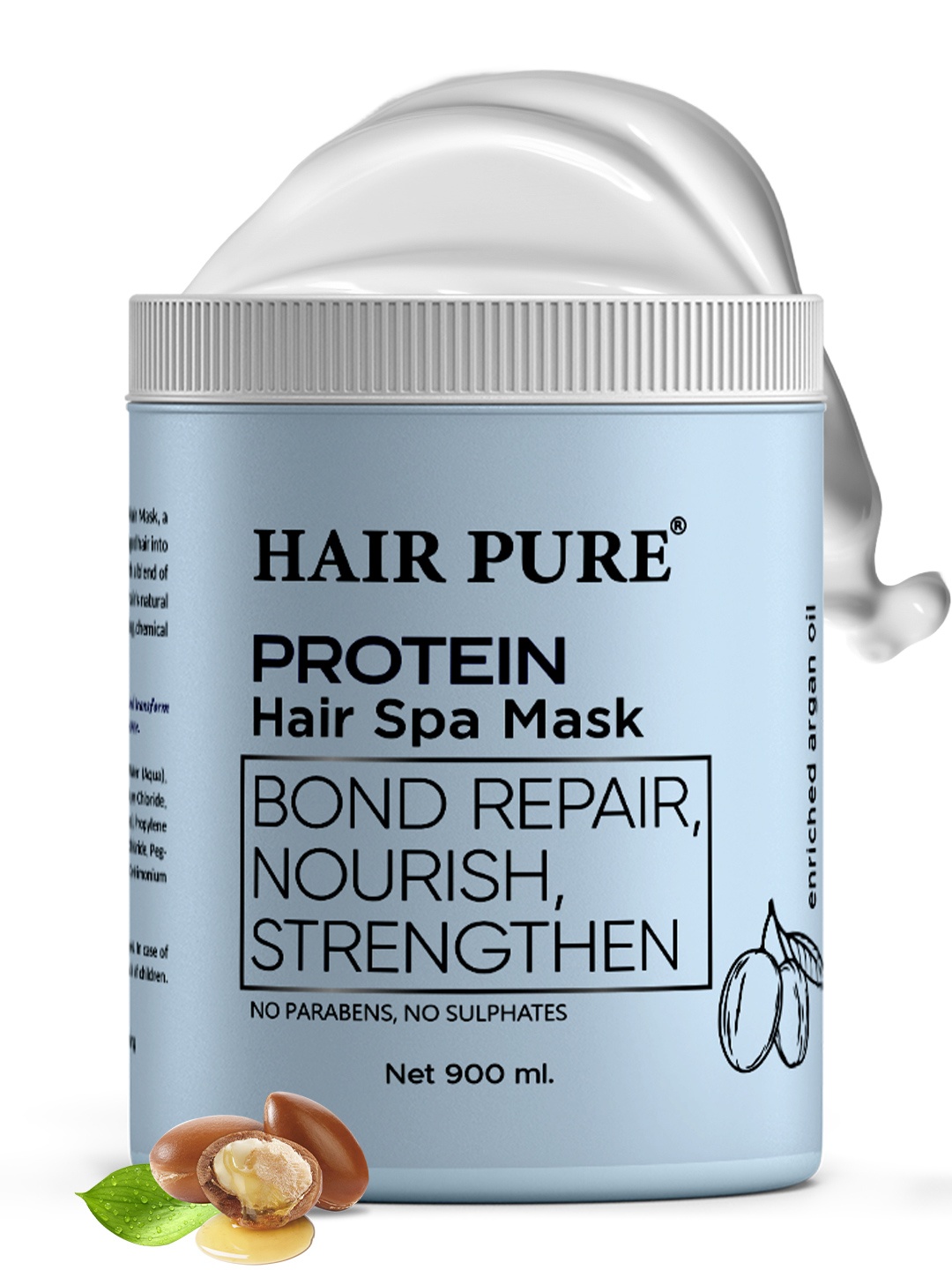 Hair Pure Protein Hair Spa For Bond Repair & Nourish Damaged & Color-Treated Hair- 900 ml, Blue
Hair Pure Protein Hair Spa For Bond Repair & Nourish Damaged & Color-Treated Hair- 900 ml, Blue