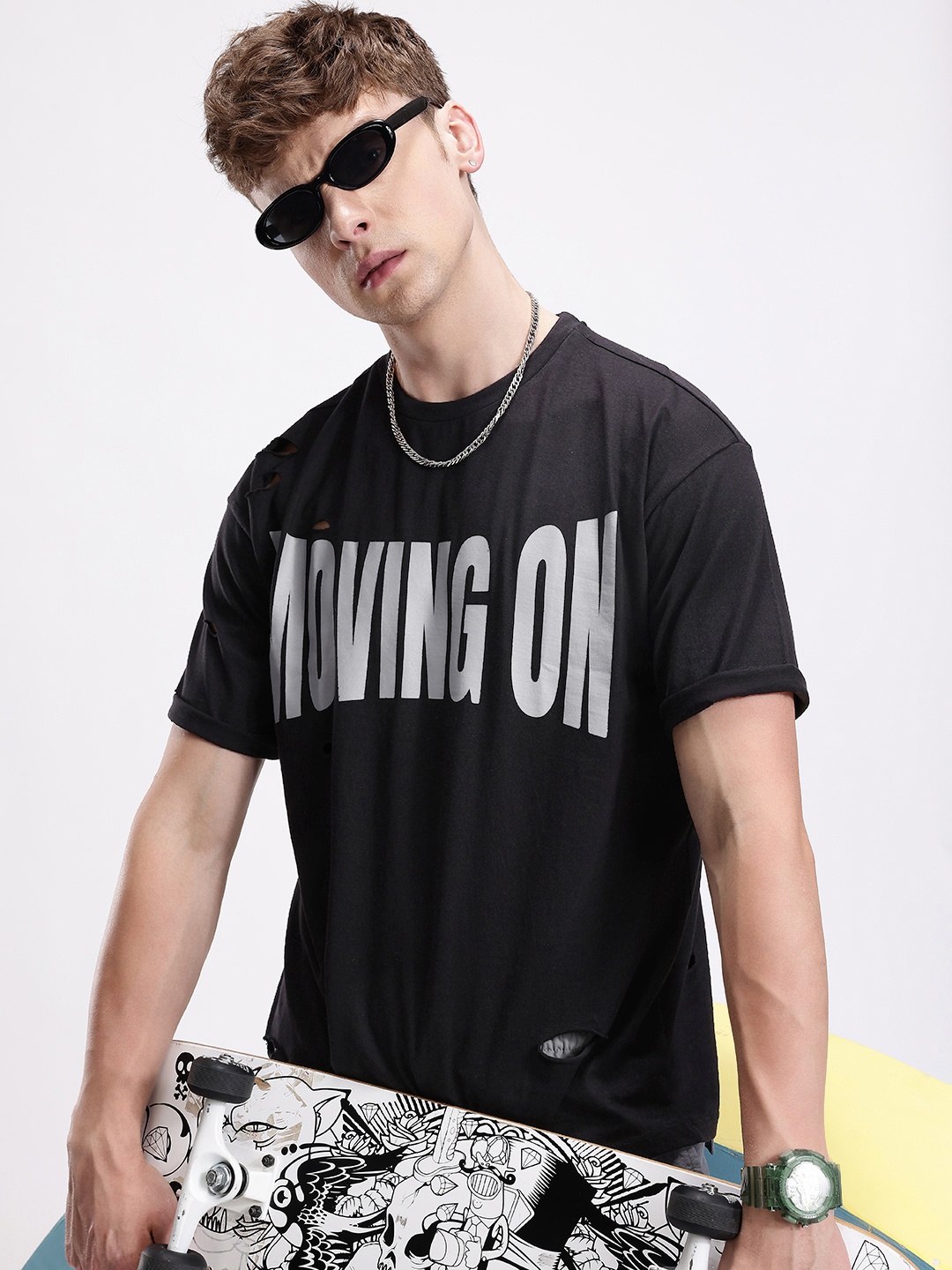 Kook N Keech Typography Printed Drop-Shoulder Sleeves Pure Cotton T-shirt, Black
Kook N Keech Typography Printed Drop-Shoulder Sleeves Pure Cotton T-shirt, Black