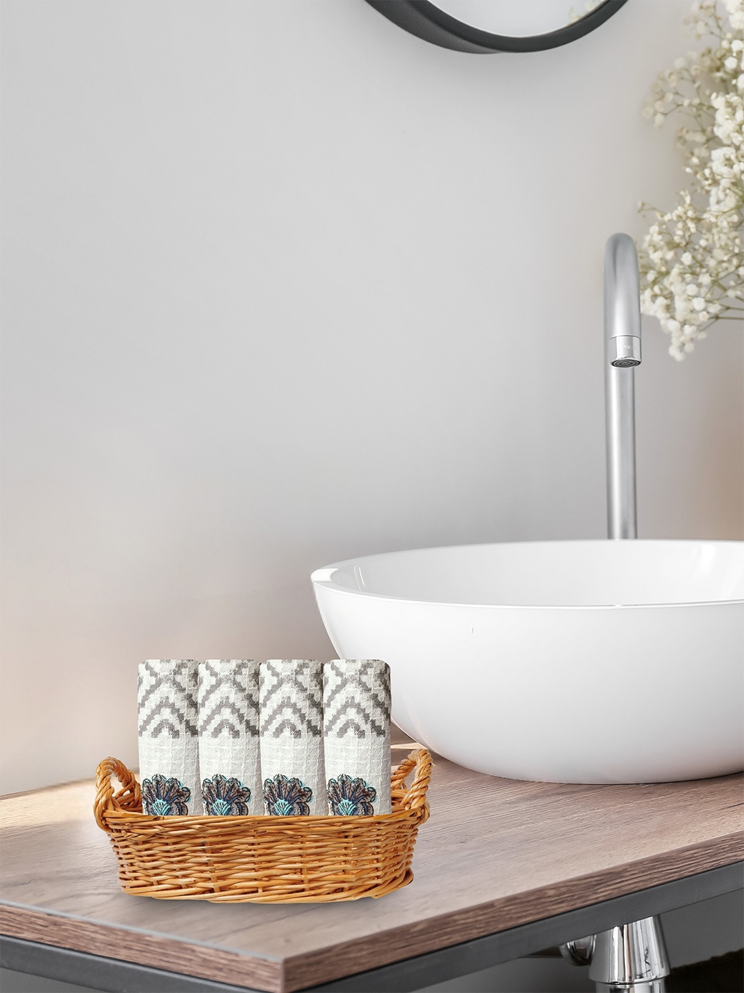 Living Roots Blue 4 Pcs Block Printed 210 GSM Waffle Cotton Soft & Absorbent Face Towels
Living Roots Blue 4 Pcs Block Printed 210 GSM Waffle Cotton Soft & Absorbent Face Towels