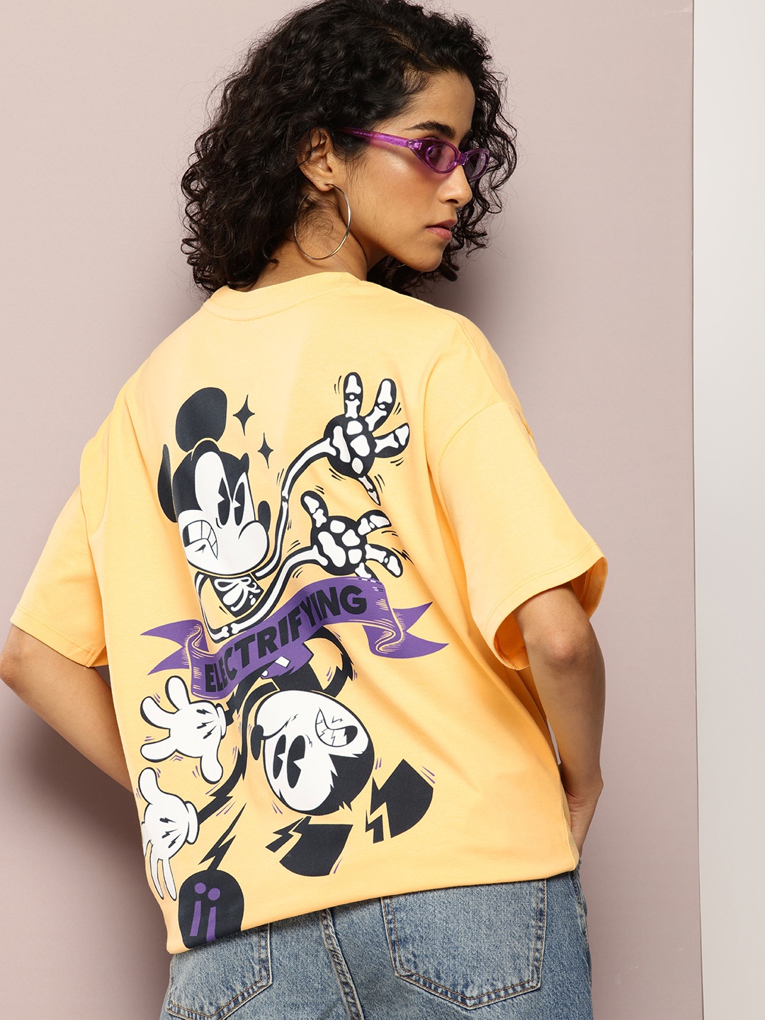 Kook N Keech Disney Mickey Mouse Printed Drop-Shoulder Sleeves Oversized T-shirt, Yellow
Kook N Keech Disney Mickey Mouse Printed Drop-Shoulder Sleeves Oversized T-shirt, Yellow