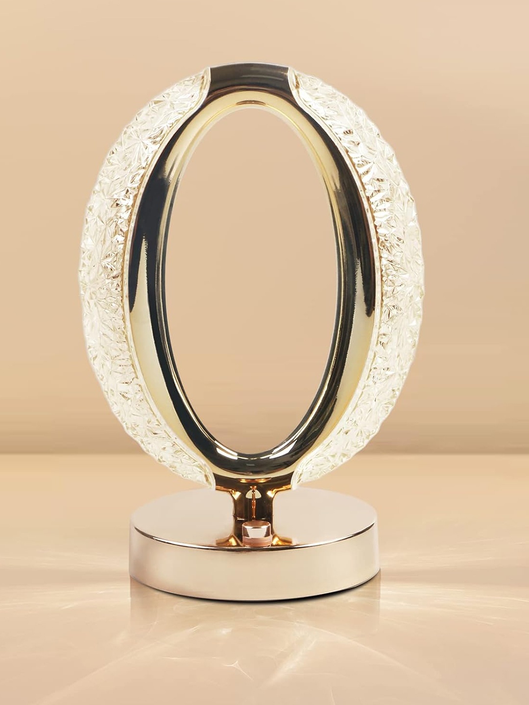 Awestuffs Gold-Toned Textured Oval Crystal Night Lamp Table 3 Colours Dimmable With Touch
Awestuffs Gold-Toned Textured Oval Crystal Night Lamp Table 3 Colours Dimmable With Touch