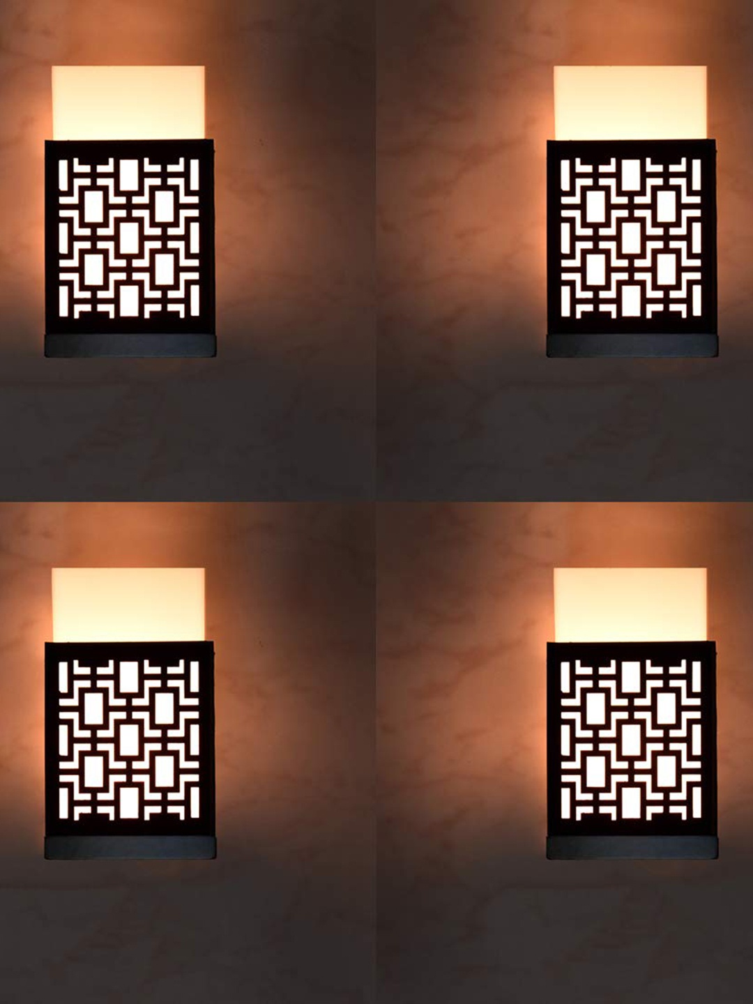Gojeeva Black 4 Pieces Textured Contemporary Rectangle Shaped Wooden Wall Lamp
Gojeeva Black 4 Pieces Textured Contemporary Rectangle Shaped Wooden Wall Lamp