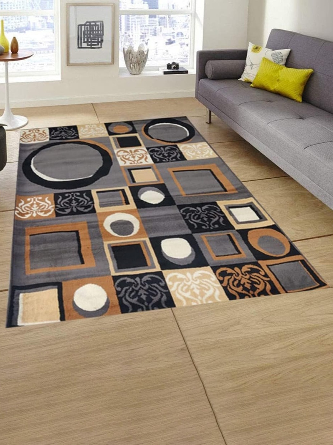 Samjeeda Handloom carpets Brown & Beige Geometric Printed Anti Skid Woollen Carpet
Samjeeda Handloom carpets Brown & Beige Geometric Printed Anti Skid Woollen Carpet