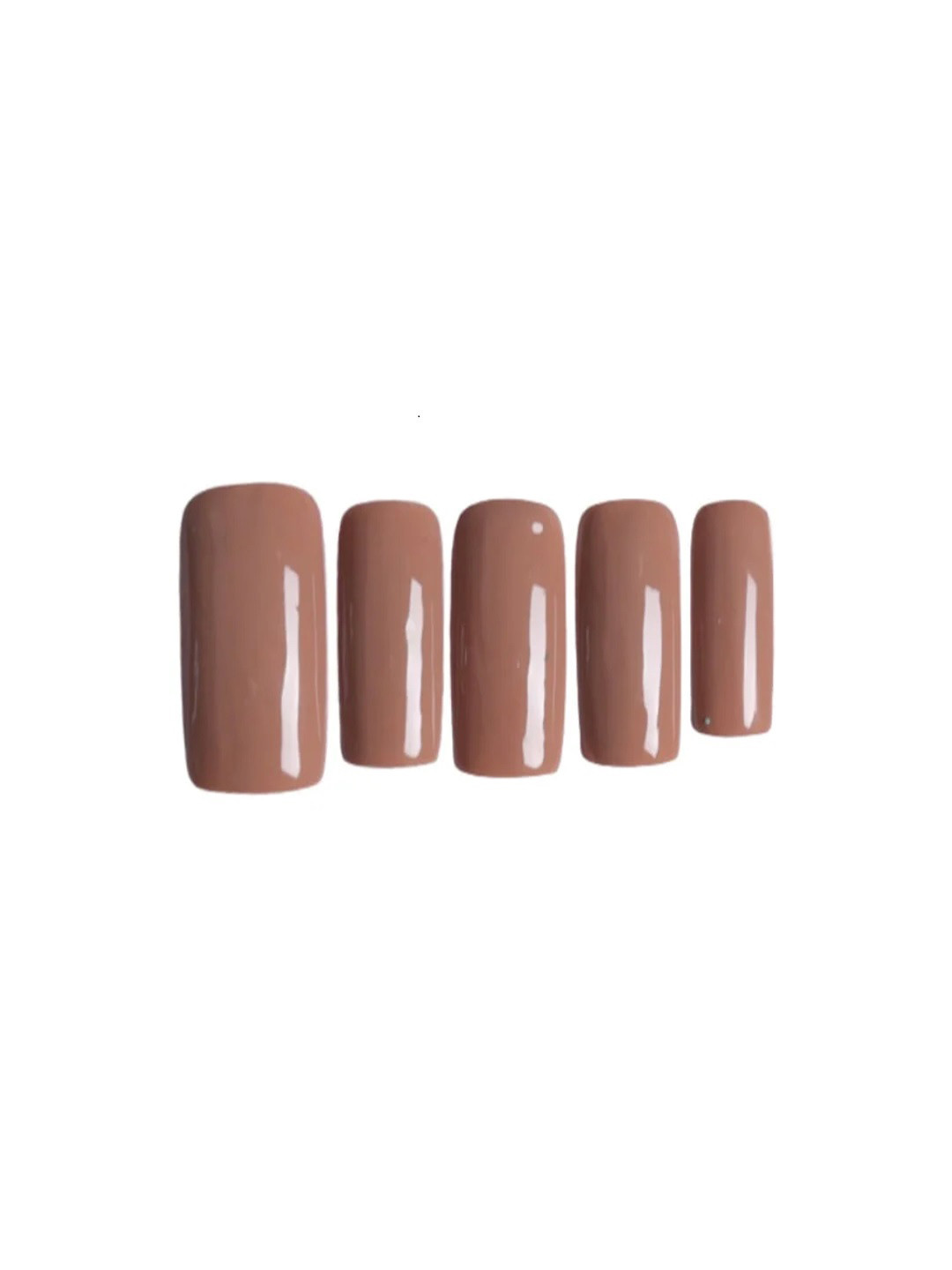 SOEZI Set Of 5 Artificial Press On Nails - Drive Me Peanuts, Brown
SOEZI Set Of 5 Artificial Press On Nails - Drive Me Peanuts, Brown