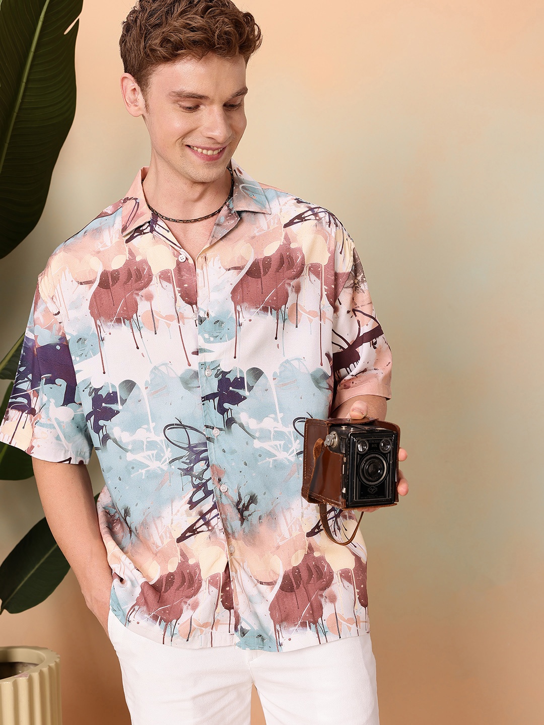 Mast & Harbour Abstract Printed Drop-Shoulder Sleeves Oversized Casual Shirt, Multi
Mast & Harbour Abstract Printed Drop-Shoulder Sleeves Oversized Casual Shirt, Multi