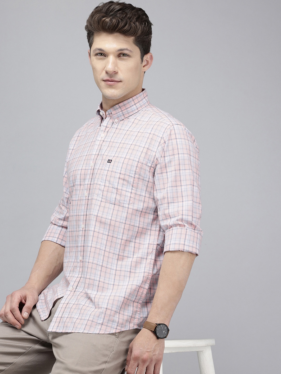 Arrow Pure Cotton Button-Down Collar Manhattan Slim Fit Checked Casual Shirt, Peach
Arrow Pure Cotton Button-Down Collar Manhattan Slim Fit Checked Casual Shirt, Peach