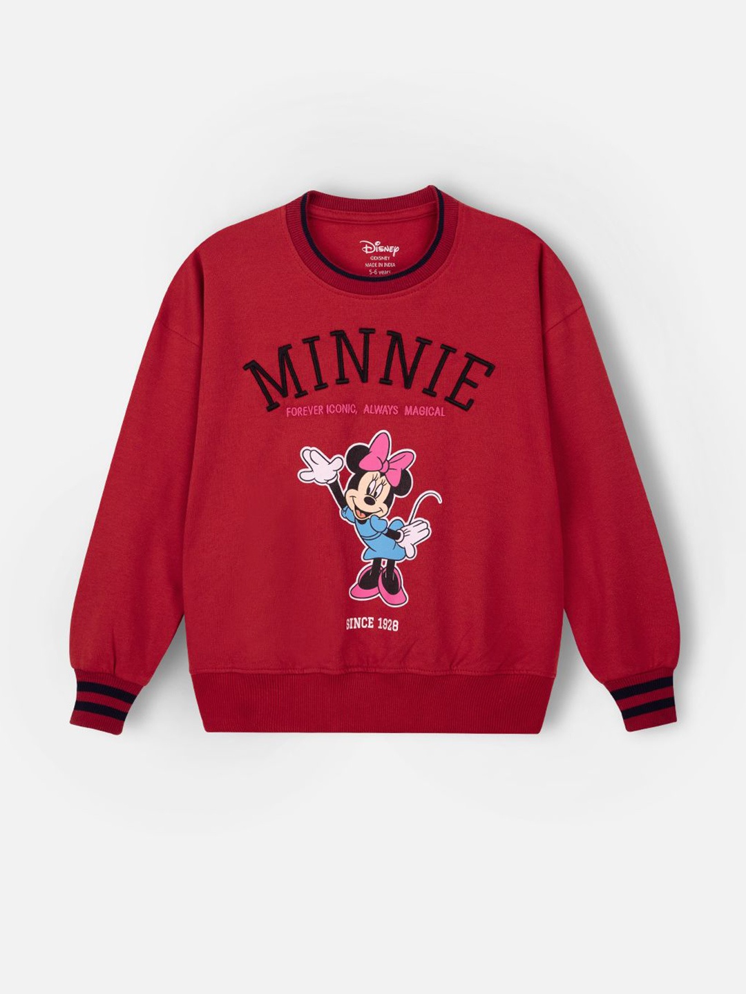 Nap Chief Girls Minnie Mouse Printed Pure Cotton Oversized Embroidered Sweatshirt, Red
Nap Chief Girls Minnie Mouse Printed Pure Cotton Oversized Embroidered Sweatshirt, Red