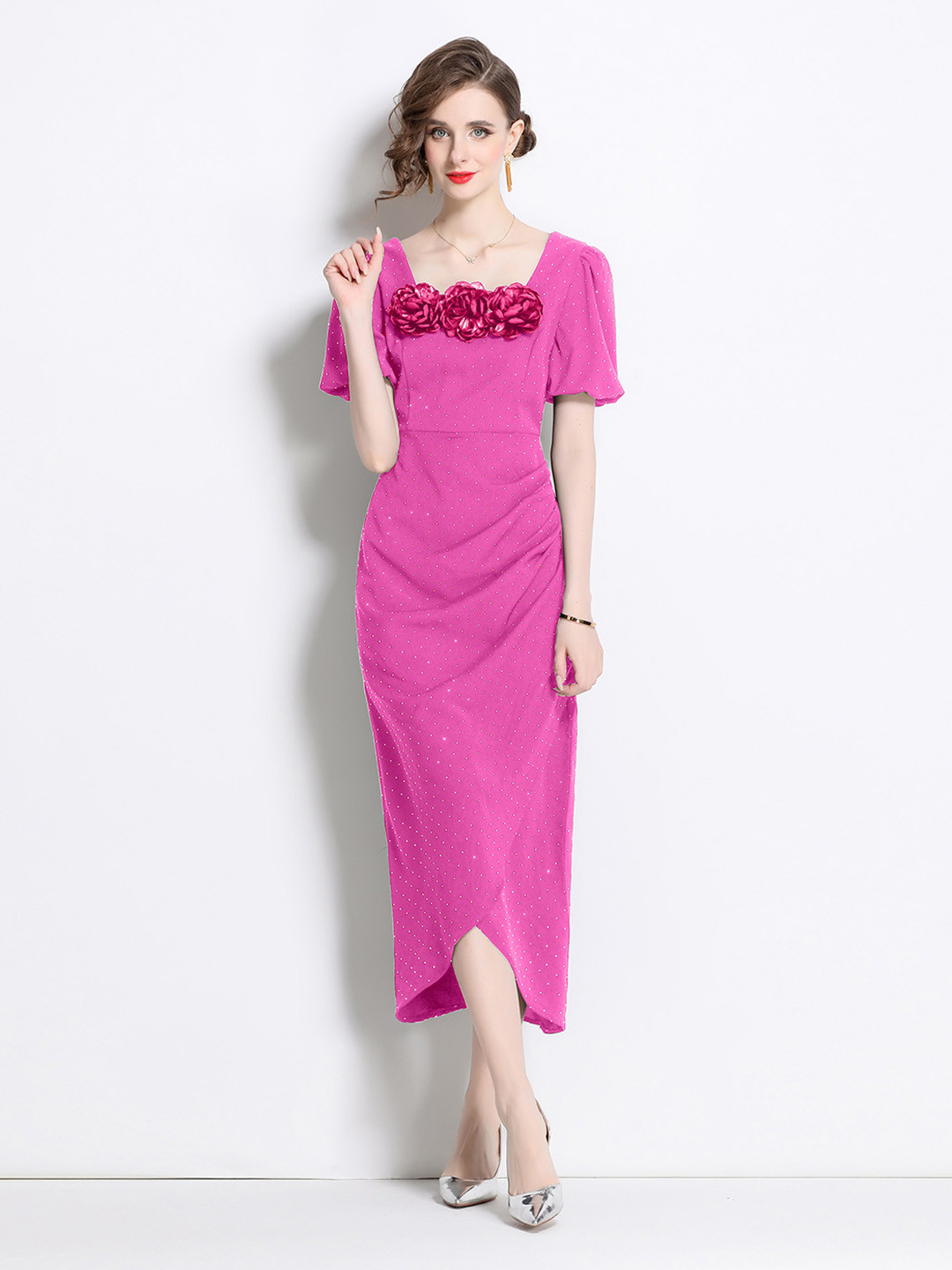 JC Collection Women Embellished Midi Dress, Rose
JC Collection Women Embellished Midi Dress, Rose