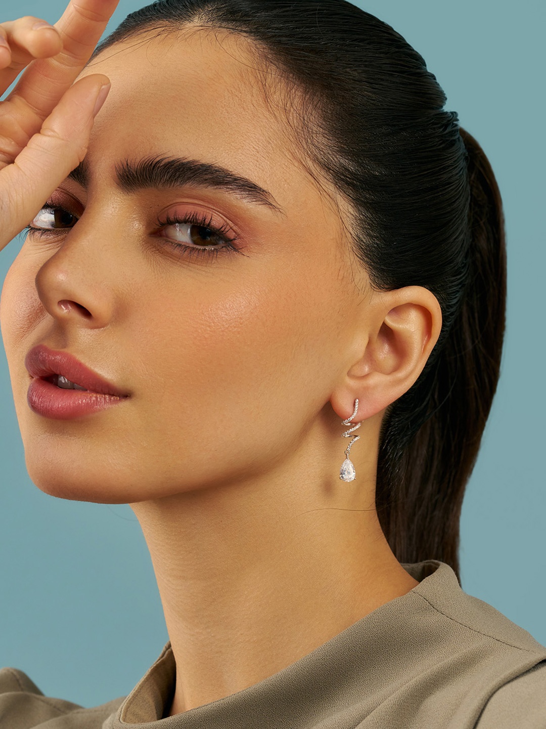 Kushal's Fashion Jewellery Sterling Silver Zircon Rhodium-Plated Drop Earrings, White
Kushal's Fashion Jewellery Sterling Silver Zircon Rhodium-Plated Drop Earrings, White