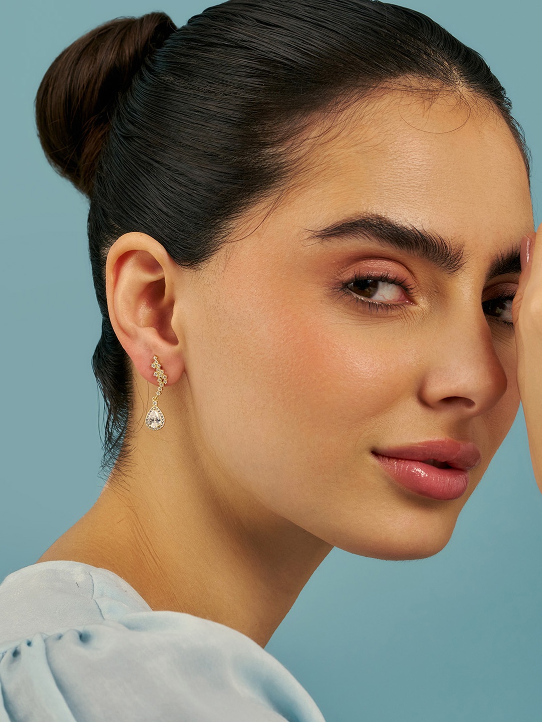 Kushal's Fashion Jewellery Sterling Silver Zircon Gold-Plated Drop Earrings, Rose gold
Kushal's Fashion Jewellery Sterling Silver Zircon Gold-Plated Drop Earrings, Rose gold