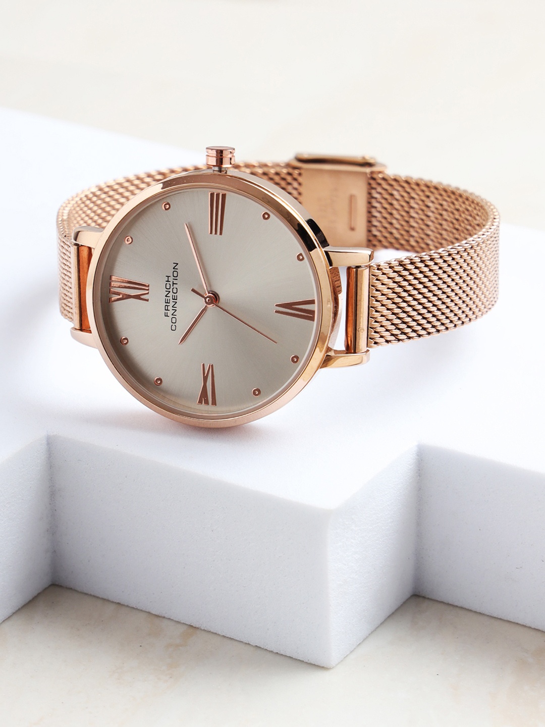 French Connection Women Embellished Dial Bracelet Style Straps Analogue Watch FCN0115SRGM, Silver
French Connection Women Embellished Dial Bracelet Style Straps Analogue Watch FCN0115SRGM, Silver
