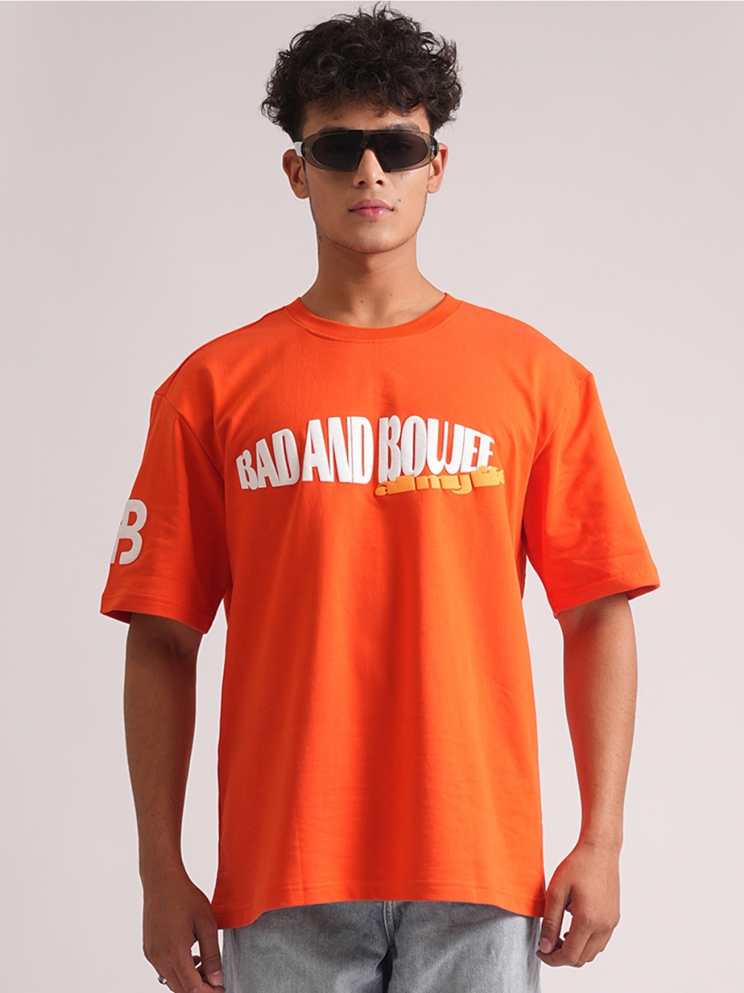 Bad and Boujee Unisex Typography Printed Drop-Shoulder Sleeves Applique T-shirt, Orange
Bad and Boujee Unisex Typography Printed Drop-Shoulder Sleeves Applique T-shirt, Orange