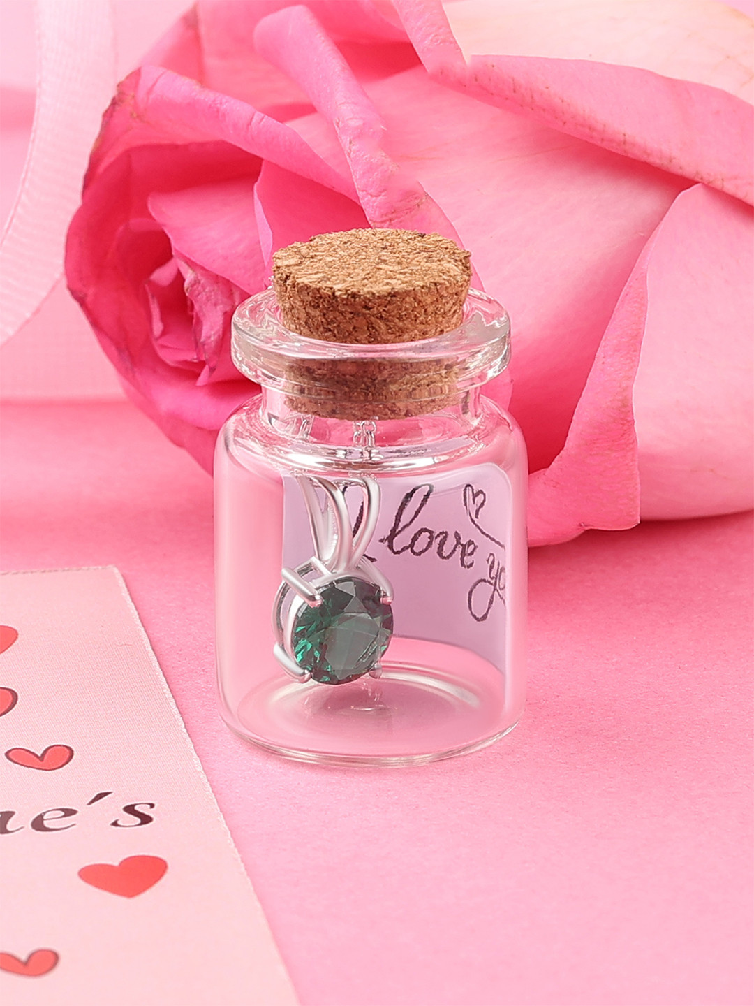 Ornate Jewels 925 Sterling Silver Rhodium-Plated Emerald Solitaire Pendant With Chain
Ornate Jewels 925 Sterling Silver Rhodium-Plated Emerald Solitaire Pendant With Chain