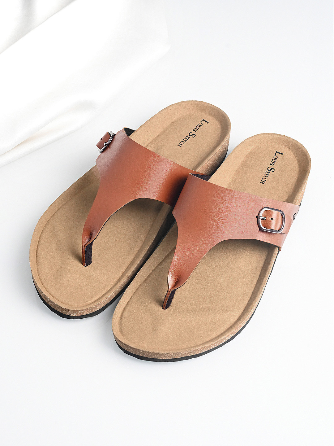 LOUIS STITCH Men Comfy Cork Comfort Sandals, Tan
LOUIS STITCH Men Comfy Cork Comfort Sandals, Tan