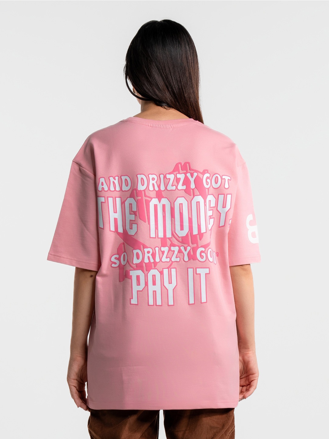 Bad and Boujee Unisex Typography Printed Drop-Shoulder Sleeves Applique T-shirt, Pink
Bad and Boujee Unisex Typography Printed Drop-Shoulder Sleeves Applique T-shirt, Pink