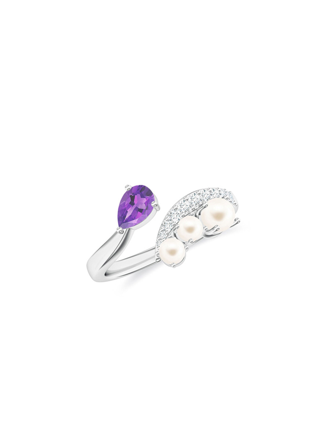 Kicky And Perky 925 Sterling Silver Rhodium-Plated Amethyst Stone Studded Finger Ring
Kicky And Perky 925 Sterling Silver Rhodium-Plated Amethyst Stone Studded Finger Ring