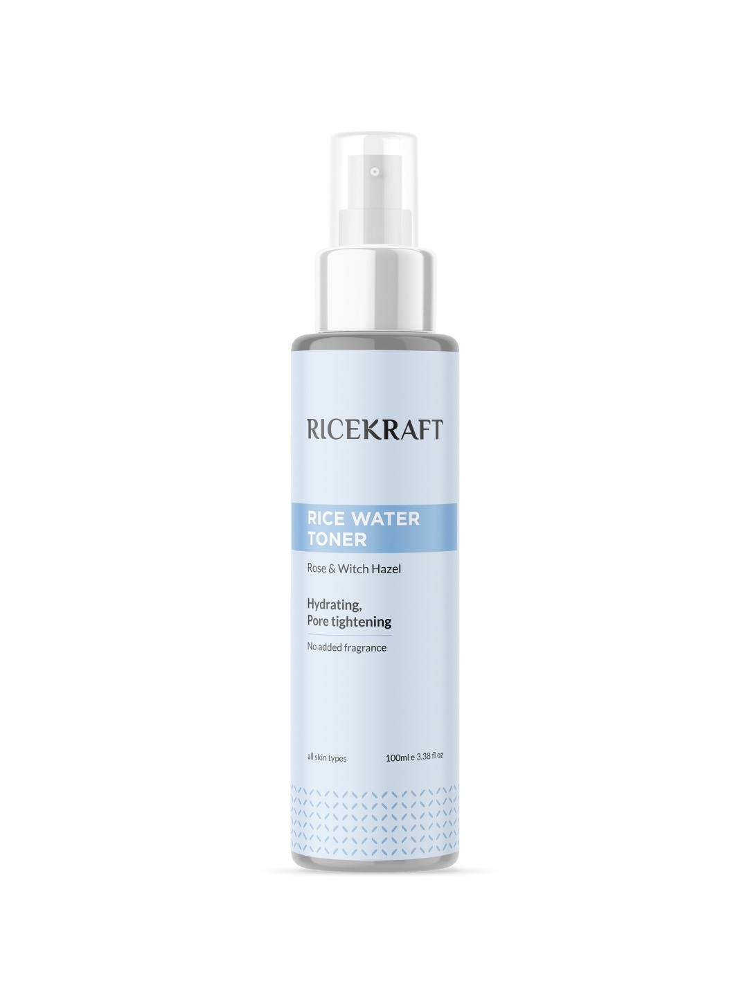 Ricekraft Rice Water Toner With Rose & Witch Hazel For Pore Tightning - 100 ml, Transparent
Ricekraft Rice Water Toner With Rose & Witch Hazel For Pore Tightning - 100 ml, Transparent