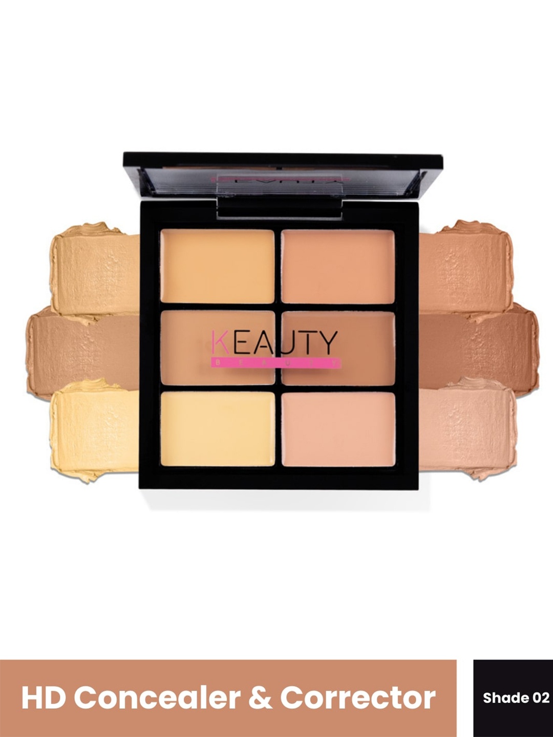 Keauty Beauty 6 Shade Cruelty Free Concealer & Corrector Palette - 12 g - Shade -02, Beige
Keauty Beauty 6 Shade Cruelty Free Concealer & Corrector Palette - 12 g - Shade -02, Beige