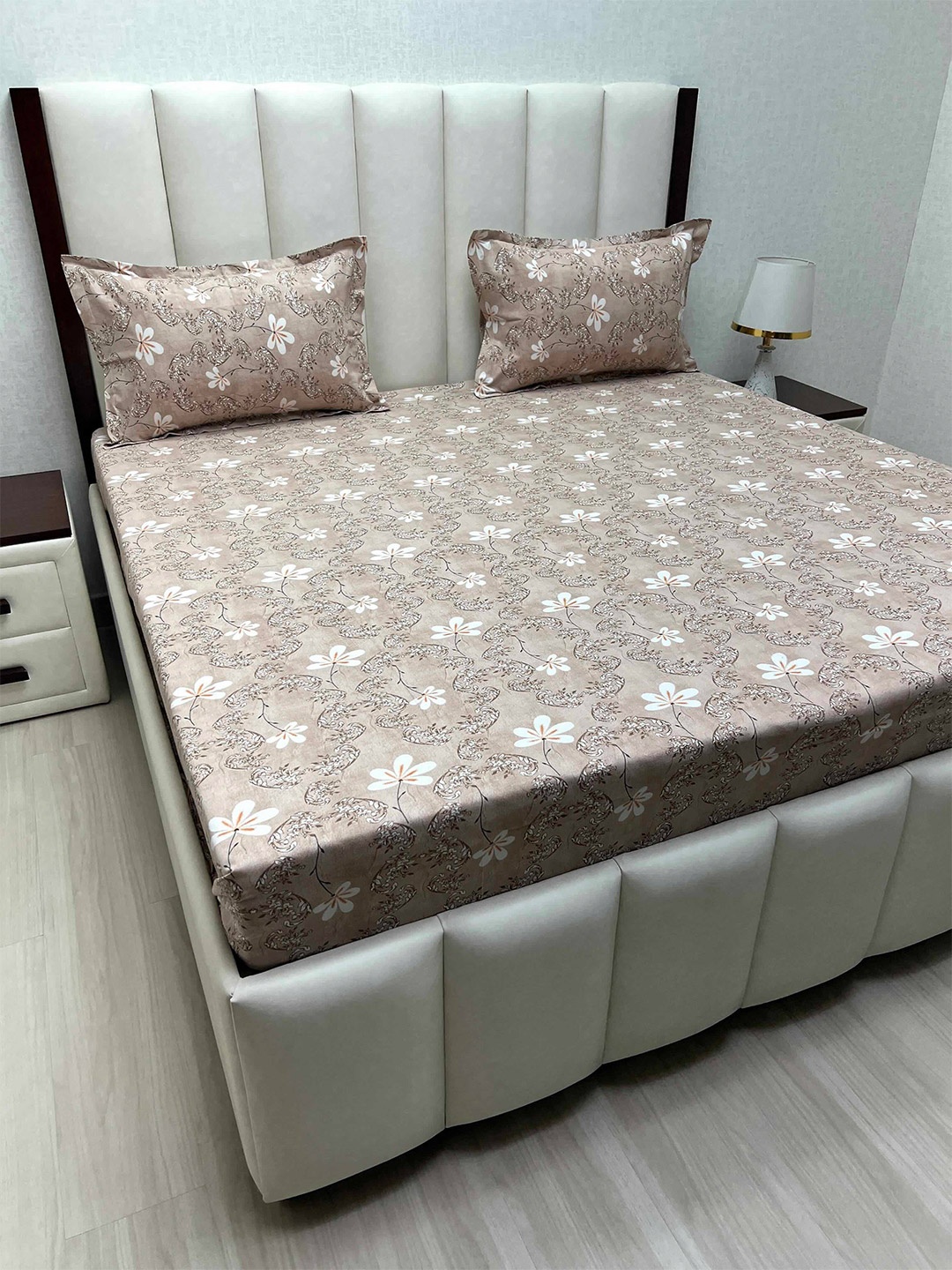 Pure Decor Cotton Queen Size Double Bedsheet With 2 Pillow Covers 2.28m X 2.54m, Brown
Pure Decor Cotton Queen Size Double Bedsheet With 2 Pillow Covers 2.28m X 2.54m, Brown