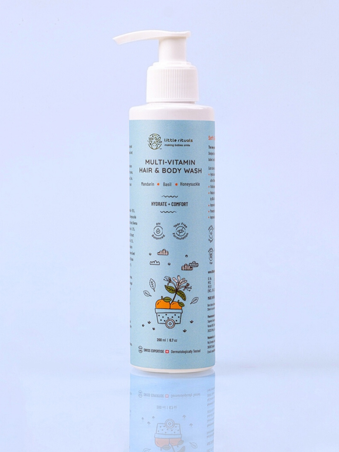 Little Rituals Multi-Vitamin Hair & Body Wash with Mandarin & Honeysuckle - 200 ml, Off white
Little Rituals Multi-Vitamin Hair & Body Wash with Mandarin & Honeysuckle - 200 ml, Off white
