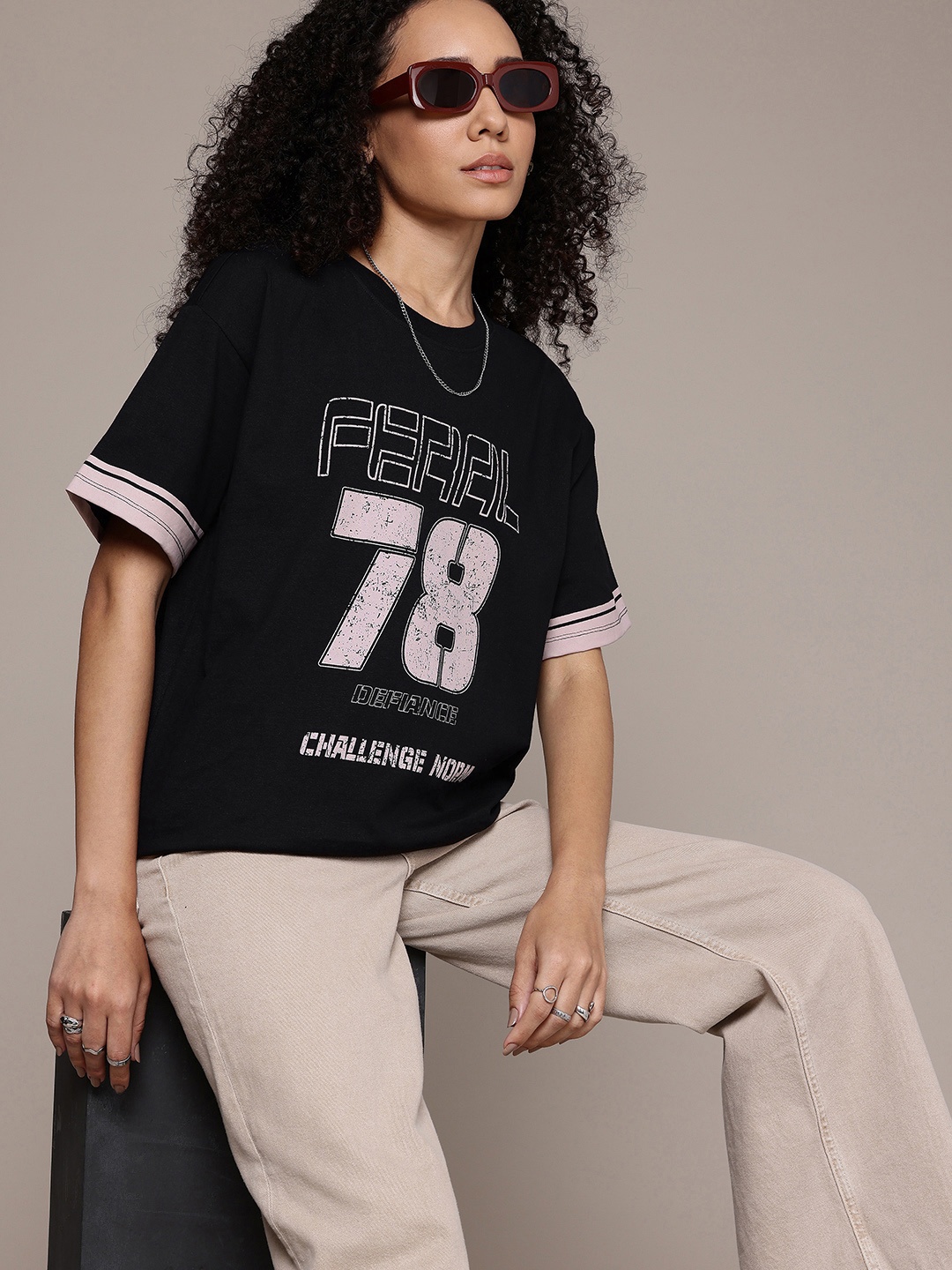 The Roadster Life Co. Typography Printed Drop-Shoulder Sleeves Pure Cotton T-shirt, Black
The Roadster Life Co. Typography Printed Drop-Shoulder Sleeves Pure Cotton T-shirt, Black