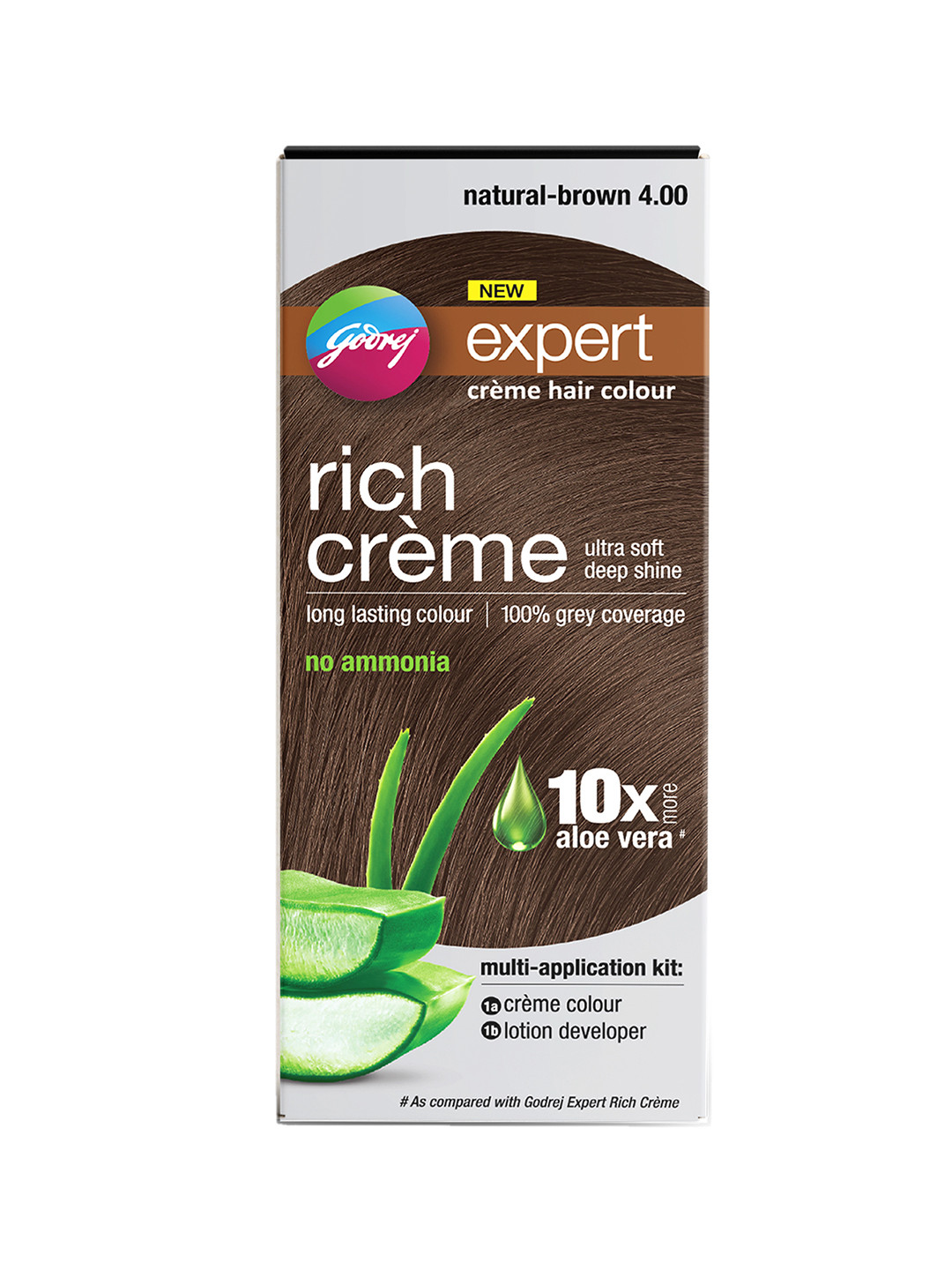 Godrej expert Rich Creme No Ammonia Long Lasting Hair Color 50g+50ml - Natural Brown 4.00
Godrej expert Rich Creme No Ammonia Long Lasting Hair Color 50g+50ml - Natural Brown 4.00