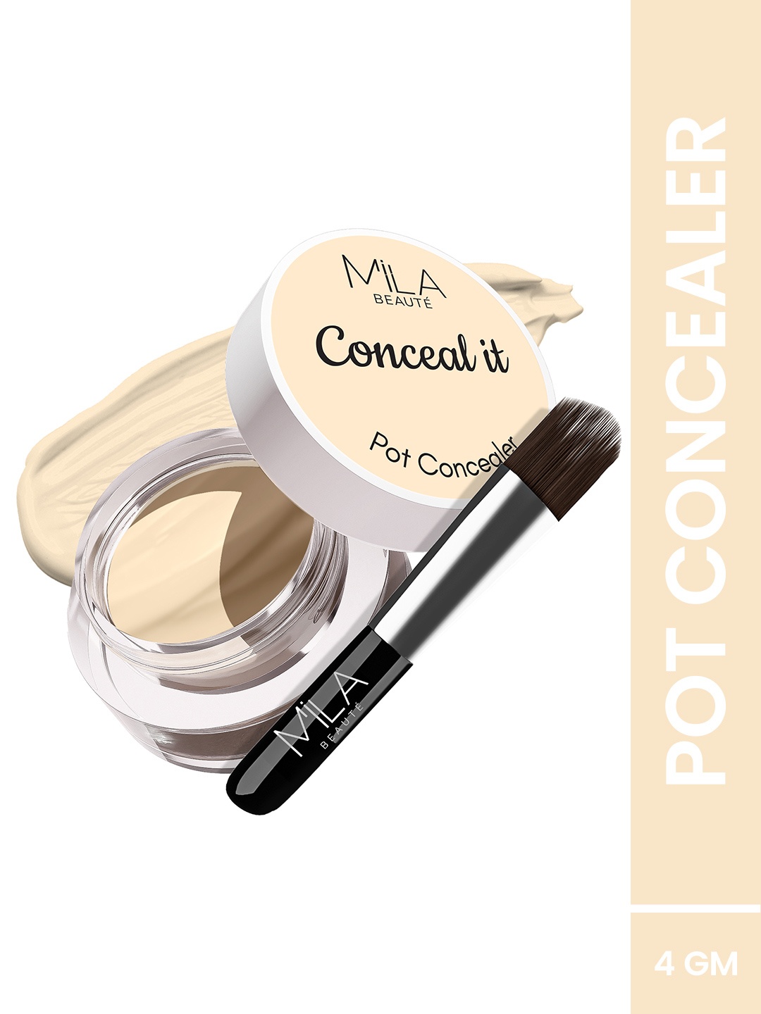 MILA BEAUTE Conceal It Pot Concealer Enriched With SPF 15 & Vitamin E - 4 g- Rich Vanilla, Cream
MILA BEAUTE Conceal It Pot Concealer Enriched With SPF 15 & Vitamin E - 4 g- Rich Vanilla, Cream