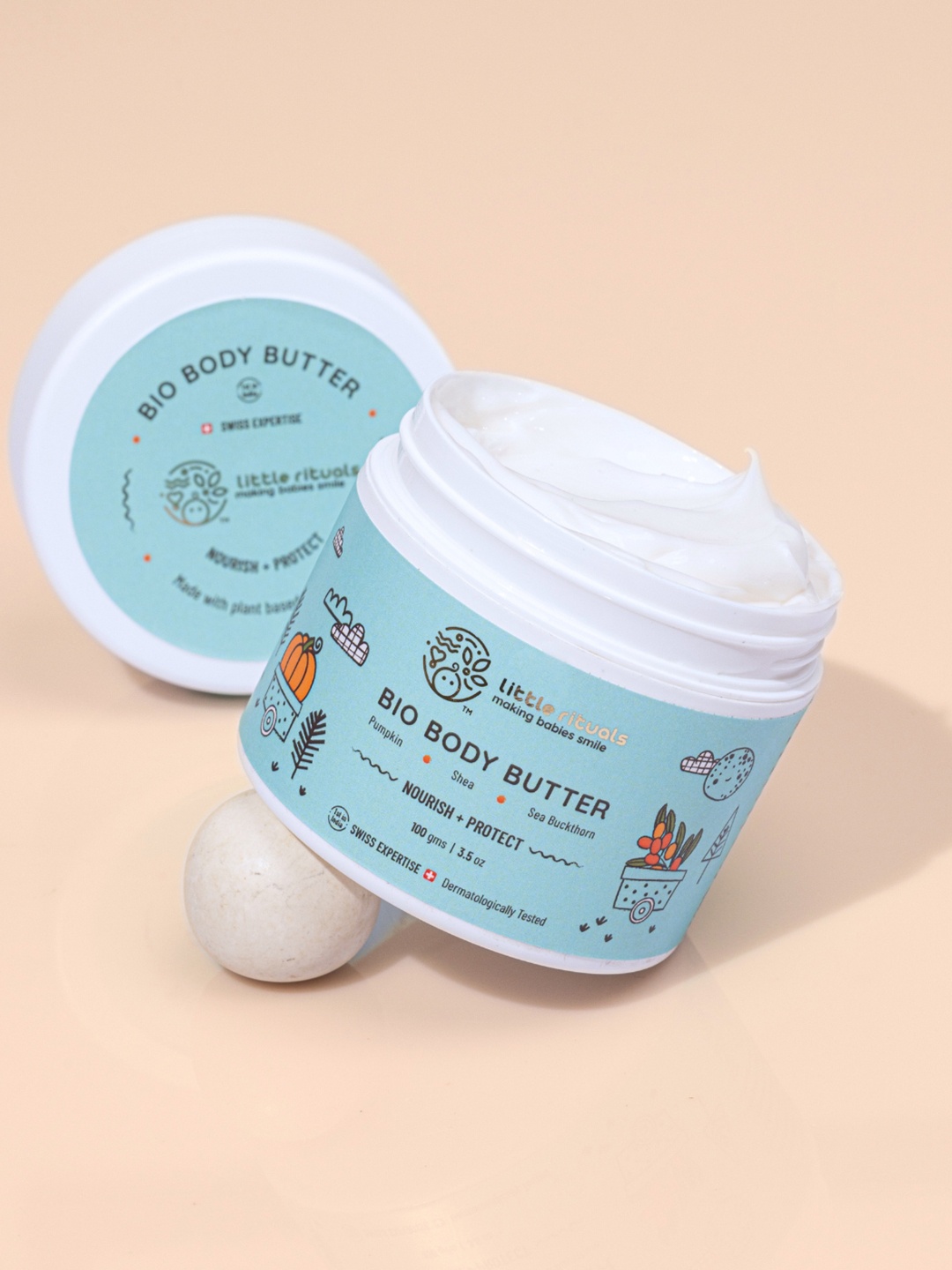 Little Rituals Bio Body Butter with Pumpkin Butter, Shea Butter & Sea Buckthorn - 100 g, Off white
Little Rituals Bio Body Butter with Pumpkin Butter, Shea Butter & Sea Buckthorn - 100 g, Off white
