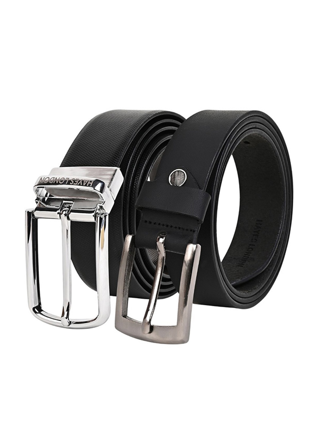 Hayes London Men Formal Belts Combo Pack of 2 Premium Genuine Leather Belt, Silver
Hayes London Men Formal Belts Combo Pack of 2 Premium Genuine Leather Belt, Silver