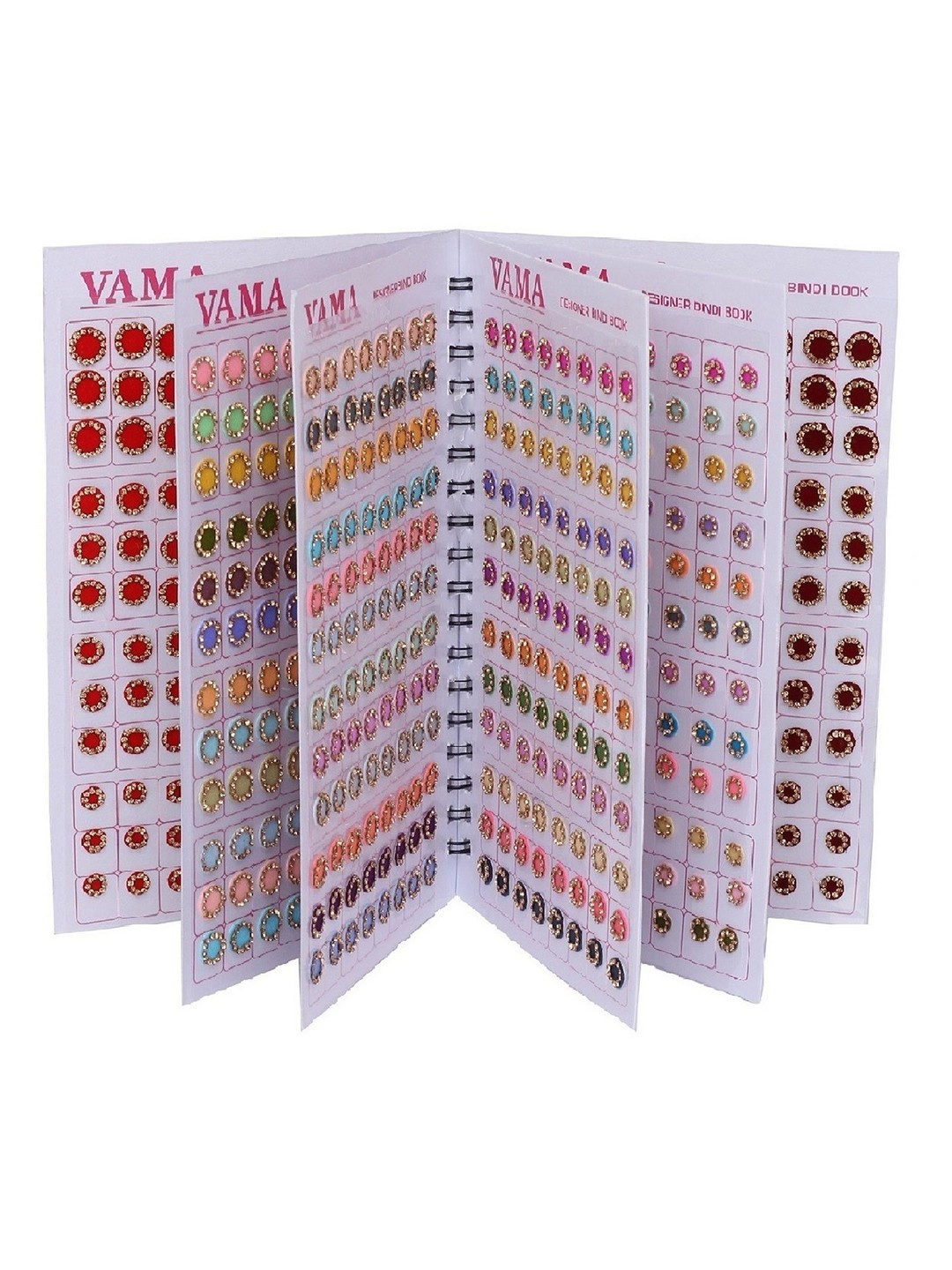 VAMA Multicoloured Light Pastel Colour Stone Bindis Sindoor Sticker Colourful Bindi Book, Multi
VAMA Multicoloured Light Pastel Colour Stone Bindis Sindoor Sticker Colourful Bindi Book, Multi