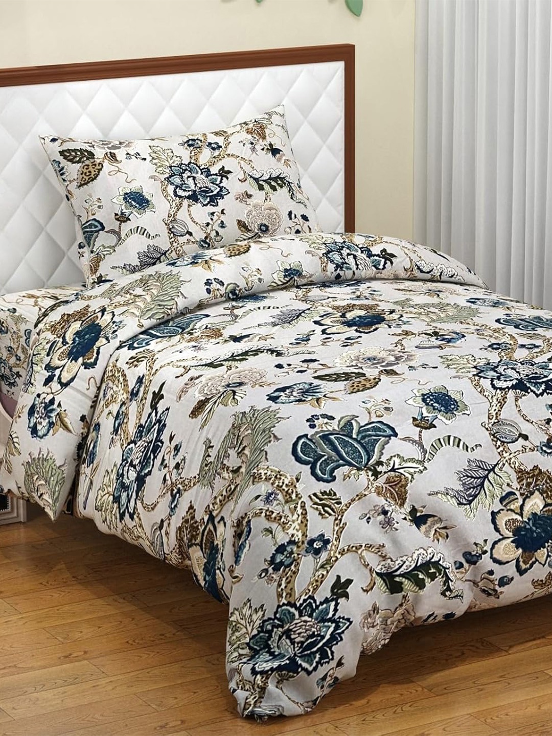 Trance Home Linen Pure Cotton Single Rajai Cover/Blanket Cover/Quilt Cover with Zipper, Off white
Trance Home Linen Pure Cotton Single Rajai Cover/Blanket Cover/Quilt Cover with Zipper, Off white