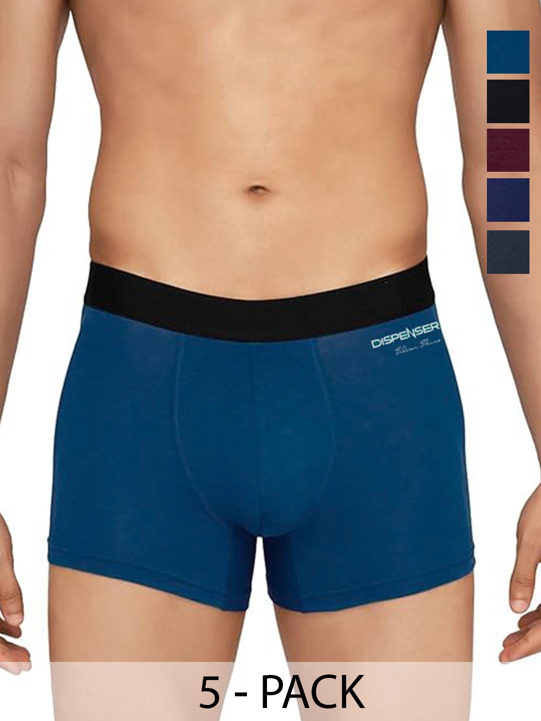 DISPENSER Men Pack Of 5 Trunks T/P1-TRUNK-AIRFORCE--BLACK-WINE-NAVY-GERY-M, Purple
DISPENSER Men Pack Of 5 Trunks T/P1-TRUNK-AIRFORCE--BLACK-WINE-NAVY-GERY-M, Purple